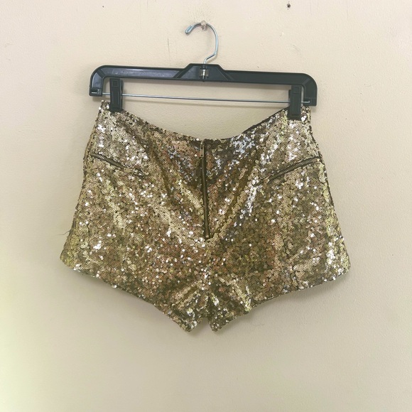 WYLDR Pants - Wyldr Gold Sequin Shorts